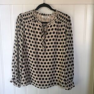 Rose and Olive Polka Dot Blouse